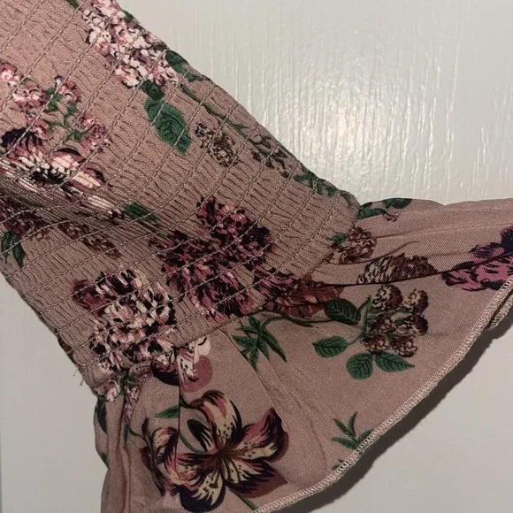 NEW Target Xhilaration Elastic Off the Shoulder Floral Print Crop Top Size XS - Picture 3 of 6